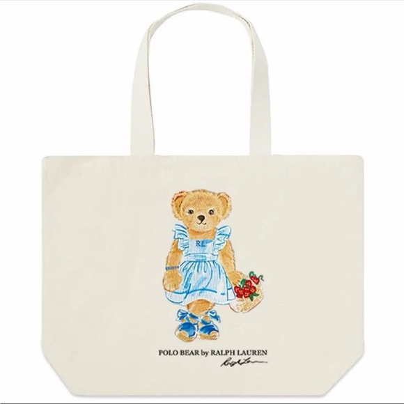 Ralph Lauren Beige Tote with Bear Motif - Picture 5 of 7